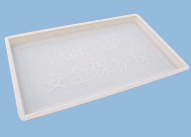 Chine Moules en plastique de bloc de béton pour faire à biens d'avertissement de piles 100 * 60 * 6cm fournisseur